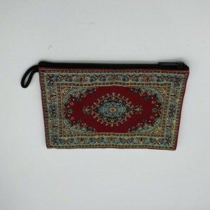WALLET COIN MAKEUP ZIP BAG TRADITIONAL TURKISH FABRIC WOVEN ISTANBUL & TURKEY